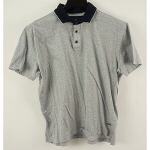 Rodd & Gunn Birdseye Knit Sports Fit Tipped Polo Shirt Men's 2XL Gray Cotton